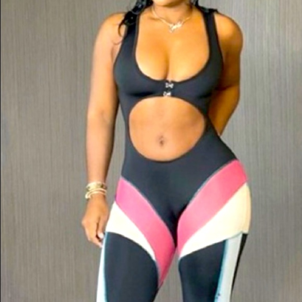 Cut Out Waist Jumpsuit